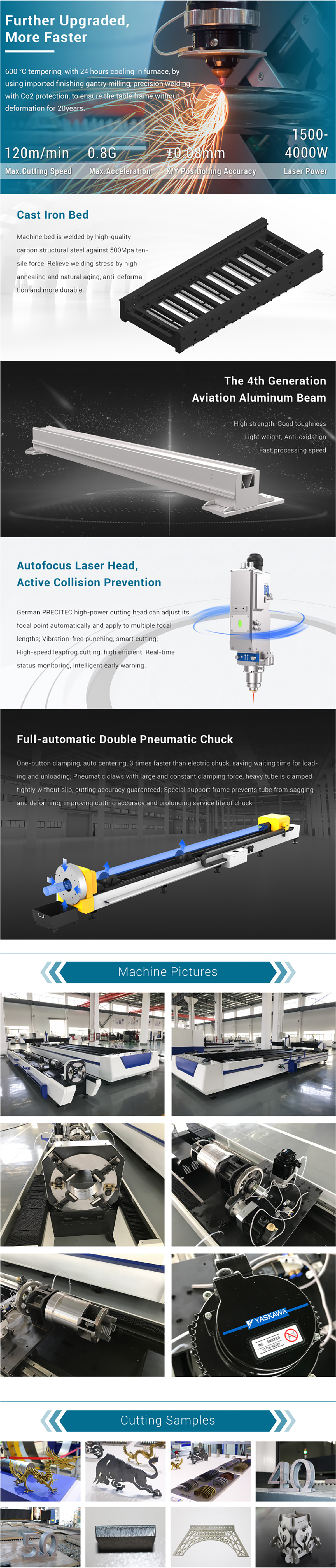 Sheet and Pipe Laser Cutting Machine